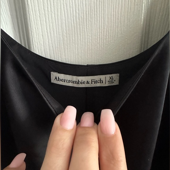 Abercrombie & Fitch Satin Little Black Dress - Picture 3 of 3